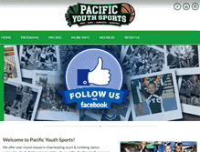 Tablet Screenshot of pacificyouthsports.com